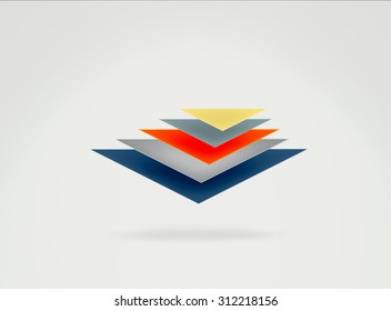 Infographic elements business illustration in flat design style