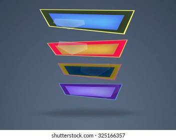 Infographic elements business illustration in flat design style