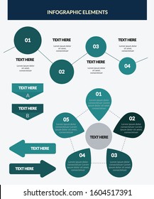 Infographic Elements for Business Presentations, Pie chart, 