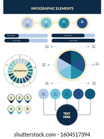 Infographic Elements for Business Presentations, Pie chart, 