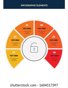 Infographic Elements for Business Presentations, Pie chart, 