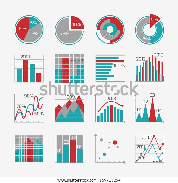 用于业务报告演示或网站孤立矢量图示的信息图表元素库存矢量图 免版税