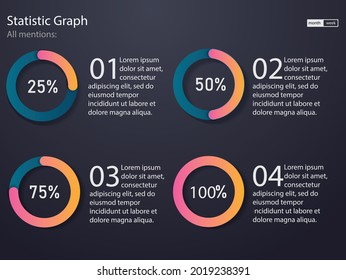 Infographic elements for business .  Use in presentation template, flyer, leaflet and corporate report. UI and UX Kit with big data visualization.