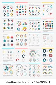 Infographic Elements.Big chart set icon.