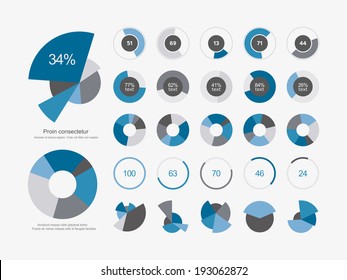 Infographic Elements Pie Chart Set Icon Stock Vector Royalty Free Infographic Elements Pie Chart Set Icon Stock Vector Royalty Free