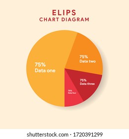 Infographic elements - circle chart modern data visualization vector eps10 illustration