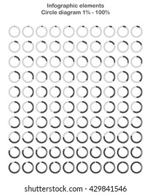 Info-graphic elements - circle diagram