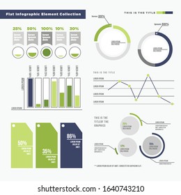 Infographic Elements Collection - Business Vector Illustration in flat design style