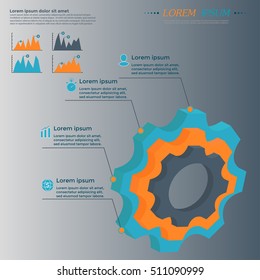 Infographic Elements Collection - business vector illustration for presentation, booklet, website, blog, workflow layout, brochure, banner, card, step up options, web design, poster, flyer, timeline.