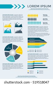 Infographic Elements Collection - business vector illustration for presentation, booklet, website, blog, workflow layout, brochure, banner, card, step up options, web design, poster, flyer, timeline.