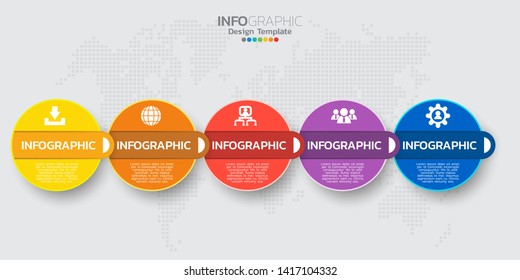 Infographic elements for content, diagram, flowchart, steps, parts, timeline, workflow, chart. 
