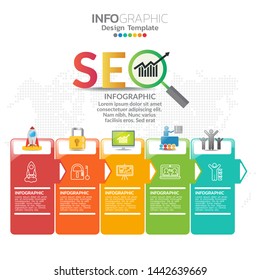 Infographic elements for content, diagram, flowchart, steps, parts, timeline, workflow, chart. 
