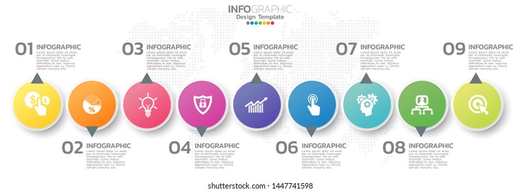 Infographic elements for content, diagram, flowchart, steps, parts, timeline, workflow, chart. 
