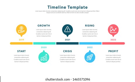 Infographic elements for content, diagram, flowchart, steps, parts, timeline, workflow, chart with five options. Vector illustration