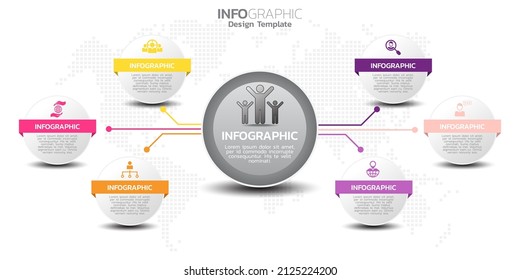 Infographic elements for content, diagram, flowchart, steps, parts, timeline, workflow, chart. 
