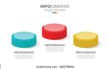 Elementos infográficos para contenido con iconos. Vector Premium