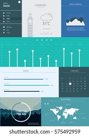 Infographic Elements Data Application. Vector illustration