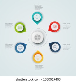 Infographic elements of data business graph can be used for business template for presentation, annual report, diagram, workflow layout, Infographic elements concept