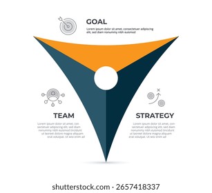 Elementos infográficos visualização de dados Elementos abstratos de gráfico, diagrama com 3 etapas, opções, partes ou processos Pode ser usado para processo de negócios, fluxo de trabalho, publicidade, diagrama, fluxograma