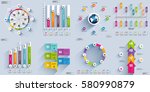 Infographic elements data visualization vector design template. Business concept with 4, 5 and 8 options, steps or processes, workflow layout, diagram, timeline, marketing icons, info graphics.