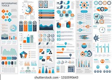 Big Set Infographic Elements Can Be Stock Vector (Royalty Free ...