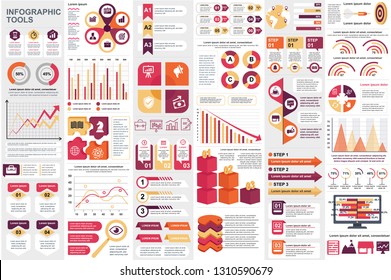 Infographic elements data visualization vector design template. Can be used for steps, options, business processes, workflow, diagram, flowchart concept, timeline, marketing icons, info graphics.