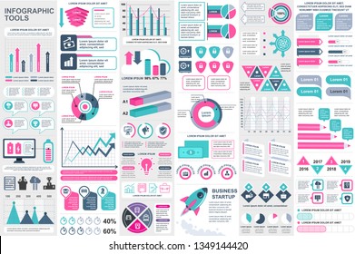 Infographic elements data visualization vector design template. Can be used for steps, options, business processes, workflow, diagram, flowchart concept, timeline, marketing icons, info graphics.