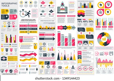 Infographic elements data visualization vector design template. Can be used for steps, options, business processes, workflow, diagram, flowchart concept, timeline, marketing icons, info graphics.