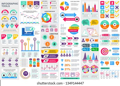 Infographic elements data visualization vector design template. Can be used for steps, options, business processes, workflow, diagram, flowchart concept, timeline, marketing icons, info graphics.