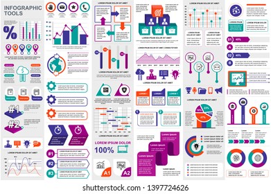 Infographic elements data visualization vector design template. Can be used for steps, options, business processes, workflow, diagram, flowchart concept, timeline, marketing icons, info graphics.