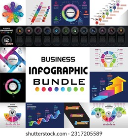Infographic elements data visualization vector design template. Can be used for steps, options, business processes, workflow, diagram, flowchart concept, timeline, marketing icons, info graphics