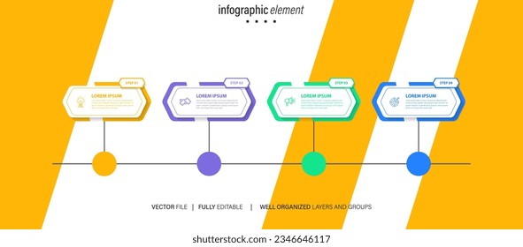 Infographic elements data visualization vector