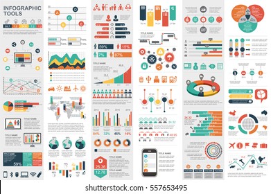 Infographic elements data visualization vector design template. Can be used for steps, options, business processes, workflow, diagram, flowchart concept, timeline, marketing icons, info graphics. - Shutterstock ID 557653495