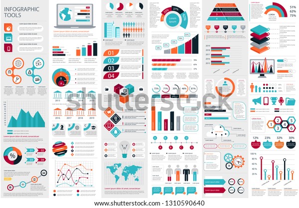 Infographic Elements Data Visualization Vector Design Stock Vector Royalty Free 1310590640