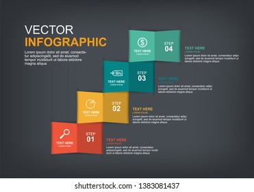 infographic elements design with 4 options