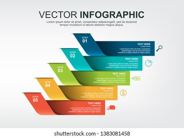 infographic elements design with 5 options