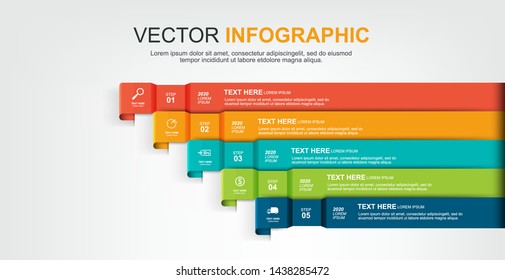 infographic elements design with 5 options