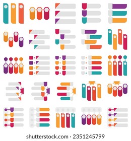 La plantilla de diseño de elementos infográficos, el concepto de negocio con 4 pasos o opciones, se puede utilizar para diseño de flujo de trabajo, diagrama, informe anual, diseño web.Banner creativo, vector de etiquetas.