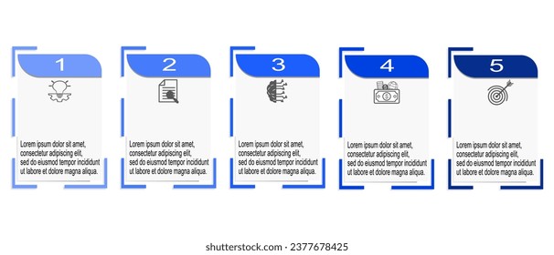 Infographic elements design template, business concept with icons used for workflow diagram, info chart, web design.Vector illustration.