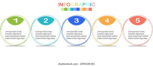 Infographic elements design template, business concept with icons used for workflow diagram, info chart, web design.Vector illustration.