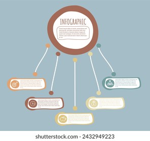 Infographic elements design template, business concept with steps or options