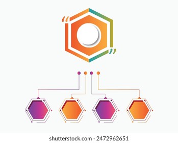 Infographic elements design template, business concept with 4 steps or options, can be used for workflow layout, diagram, annual report, web design.Creative banner, nine
