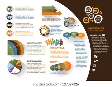 Infographic Elements EPS 8 vector, no open shapes or paths Grouped for easy editing.