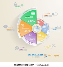 Infographic elements in a form of circle shapes, vector eps10. perfect for step up options, workflow layout, web design, number options, diagram, etc.  