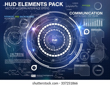 Infographic elements. futuristic user interface HUD UI UX. Abstract background with connecting dots and lines. Connection structure. Vector science background. Business abstract Vector illustration