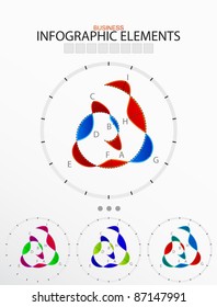 Infographic elements. Graphs