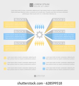 Infographic elements. Great for presentation, sociological research, diagram, annual report, web design.