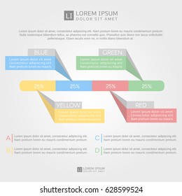Infographic elements. Great for presentation, sociological research, diagram, annual report, web design.