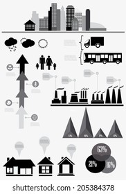 infographic Elements, home construction
