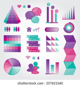 Infographic Elements. Icon, chart, graph for infographic.